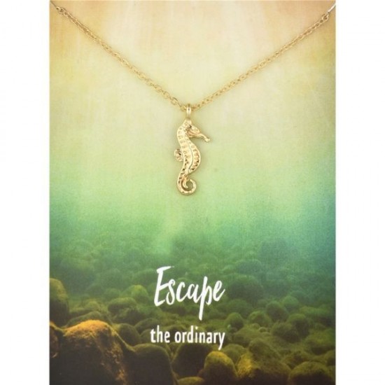 Fashion Jewelry Chain Seahorse Animal Necklace For Women Style 053